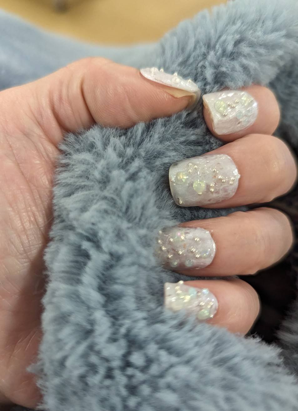 ネイルホリック リミテッドカラー Spring knit Collection BL932 ファンシーブルー/ネイルホリック/マニキュアを使ったクチコミ（2枚目）