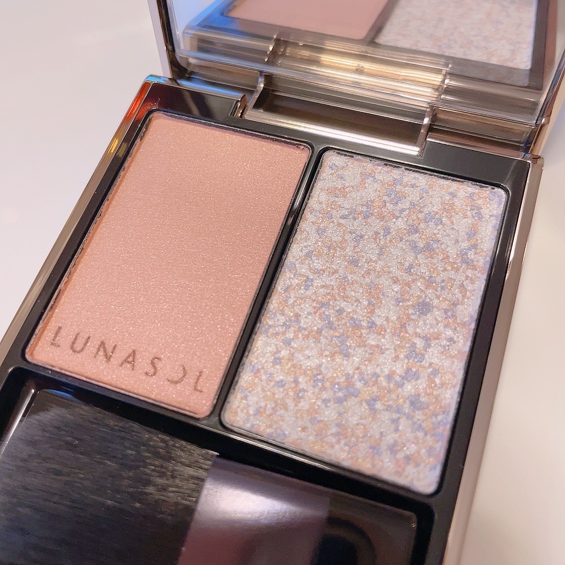 カラーリンググレイズ/LUNASOL/パウダーチークを使ったクチコミ（2枚目）