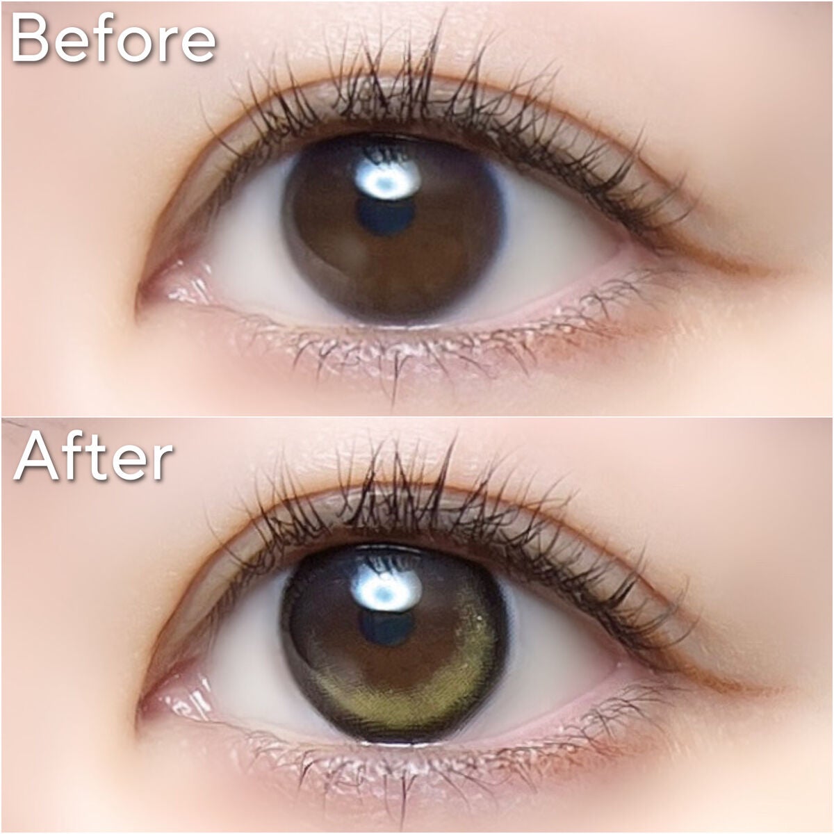 クローリングオリーブブラウン/LENSME/カラーコンタクトレンズを使ったクチコミ(10枚目)