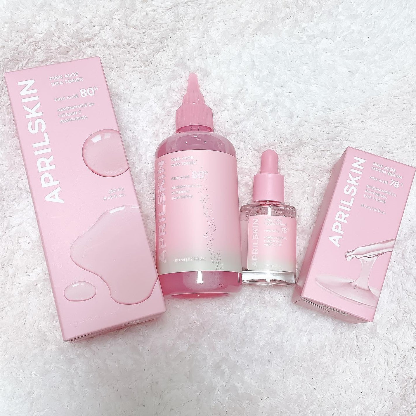 ピンクアロエビタトナー/APRILSKIN/化粧水を使ったクチコミ(7枚目)