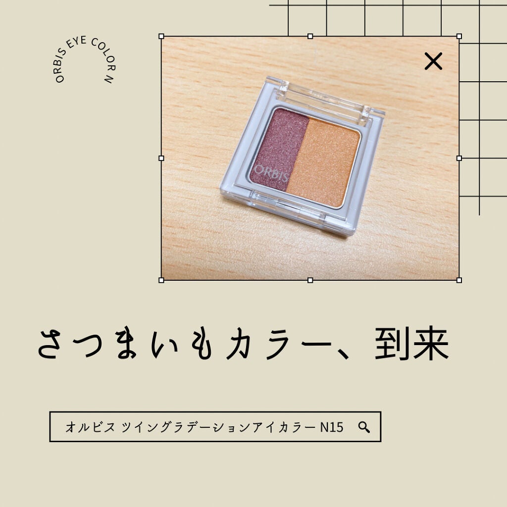 ツイングラデーションアイカラー/オルビス/アイシャドウパレットを使ったクチコミ(1枚目)