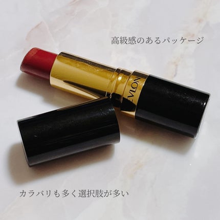 スーパー ラストラス リップスティック 111 ラム レーズン/REVLON/口紅を使ったクチコミ(3枚目)