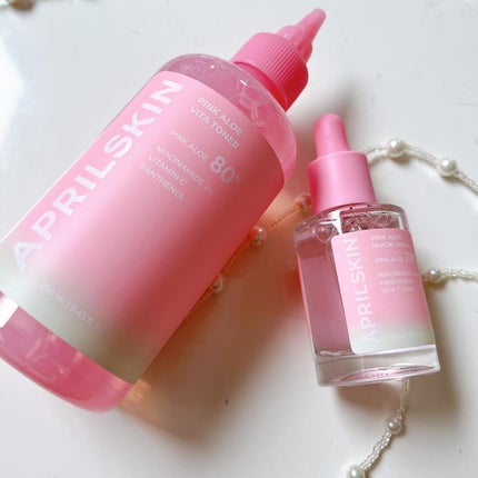 ピンクアロエムチンセラム/APRILSKIN/美容液を使ったクチコミ(5枚目)