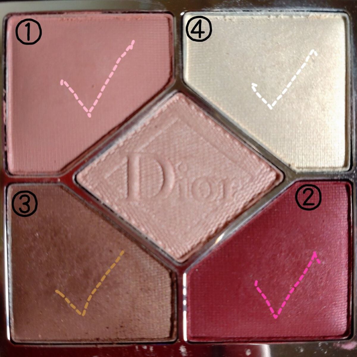 【旧】サンク クルール クチュール/Dior/アイシャドウパレットを使ったクチコミ(2枚目)