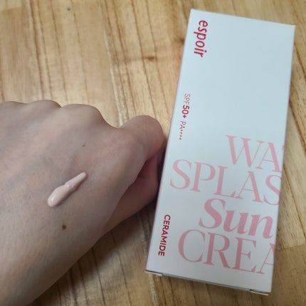 ウォータースプラッシュサンクリーム セラミド/espoir/日焼け止めクリームを使ったクチコミ(1枚目)