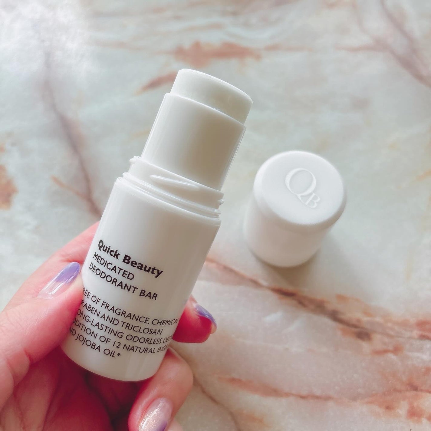QB 薬用デオドラントバー 40C/クイックビューティー/デオドラント・制汗剤を使ったクチコミ(2枚目)