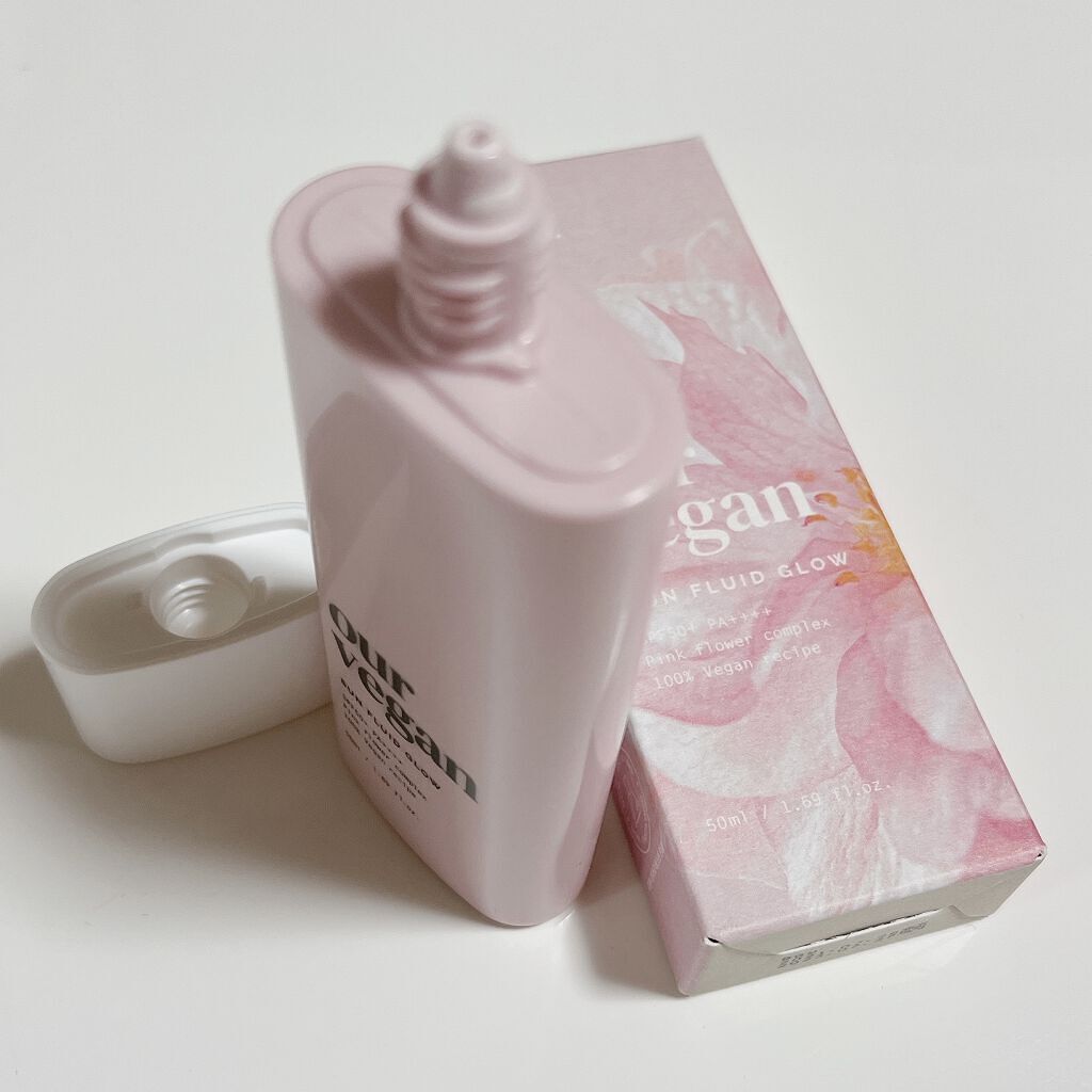 アワーヴィーガン サンプルイド グロー/manyo/化粧下地を使ったクチコミ（2枚目）