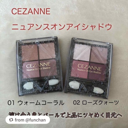 ニュアンスオンアイシャドウ/CEZANNE/アイシャドウパレットを使ったクチコミ(1枚目)