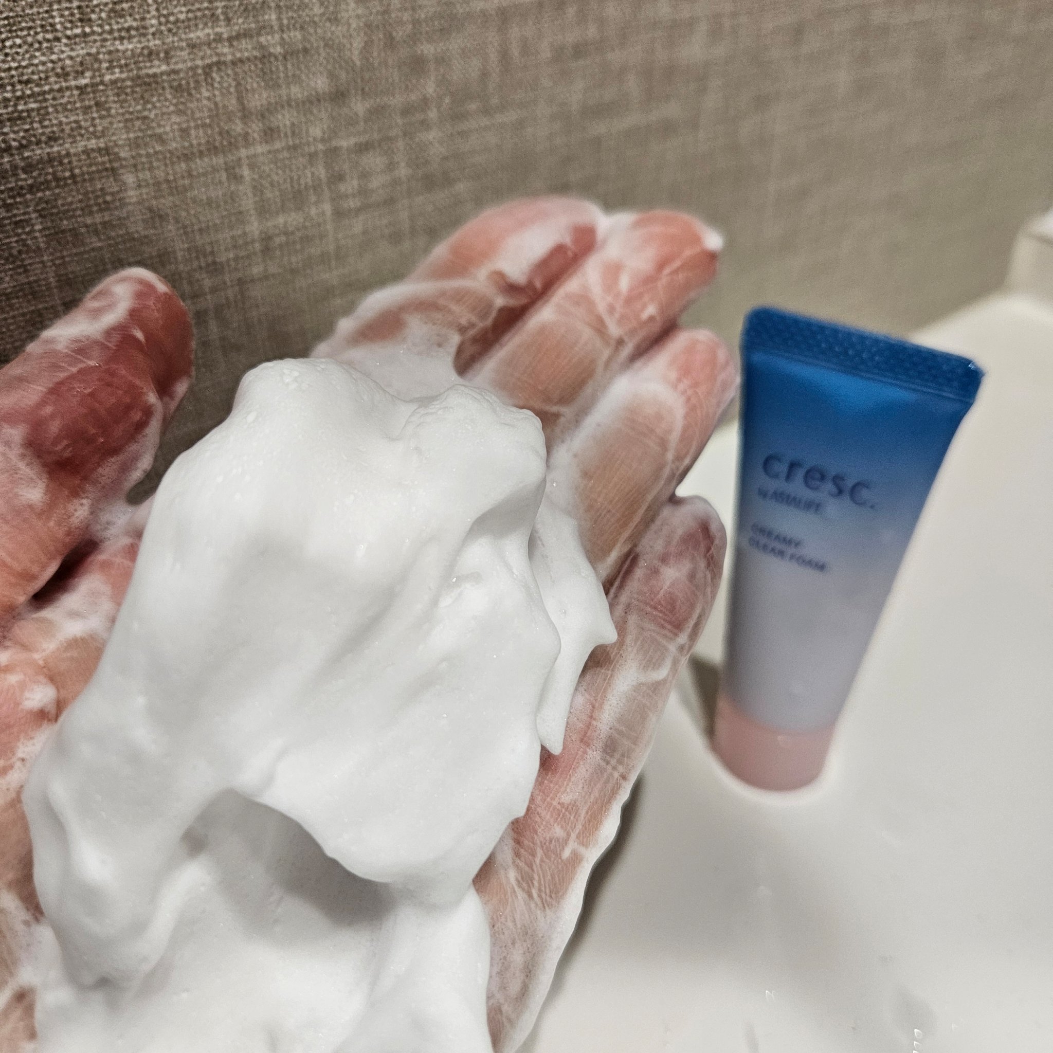 クリーミー クリアフォーム/cresc. by ASTALIFT/洗顔フォームを使ったクチコミ（3枚目）