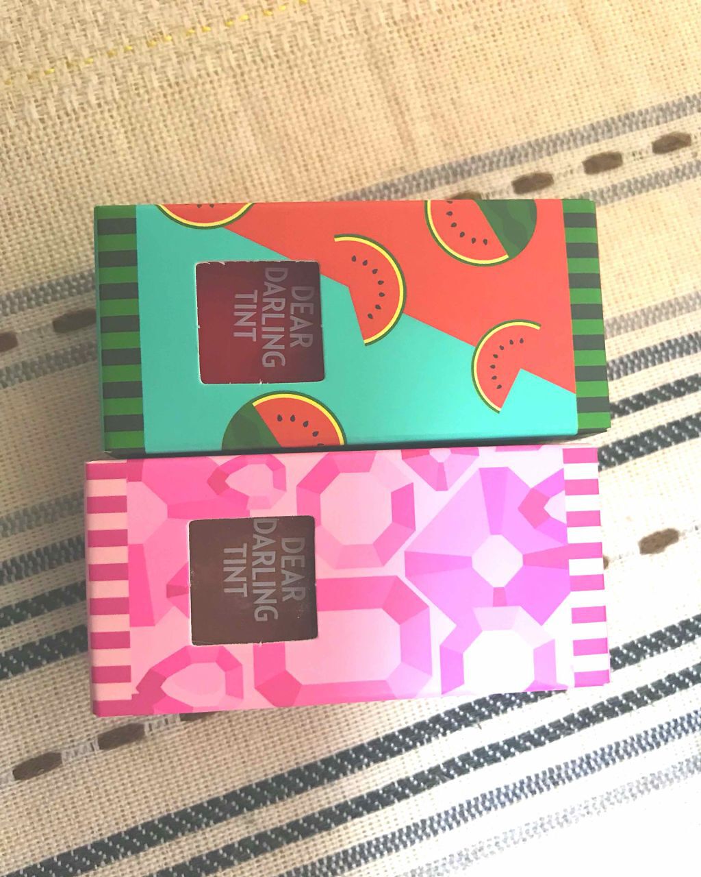 ディアダーリン ウォータージェルティント （アイスティント）/ETUDE/口紅を使ったクチコミ（2枚目）