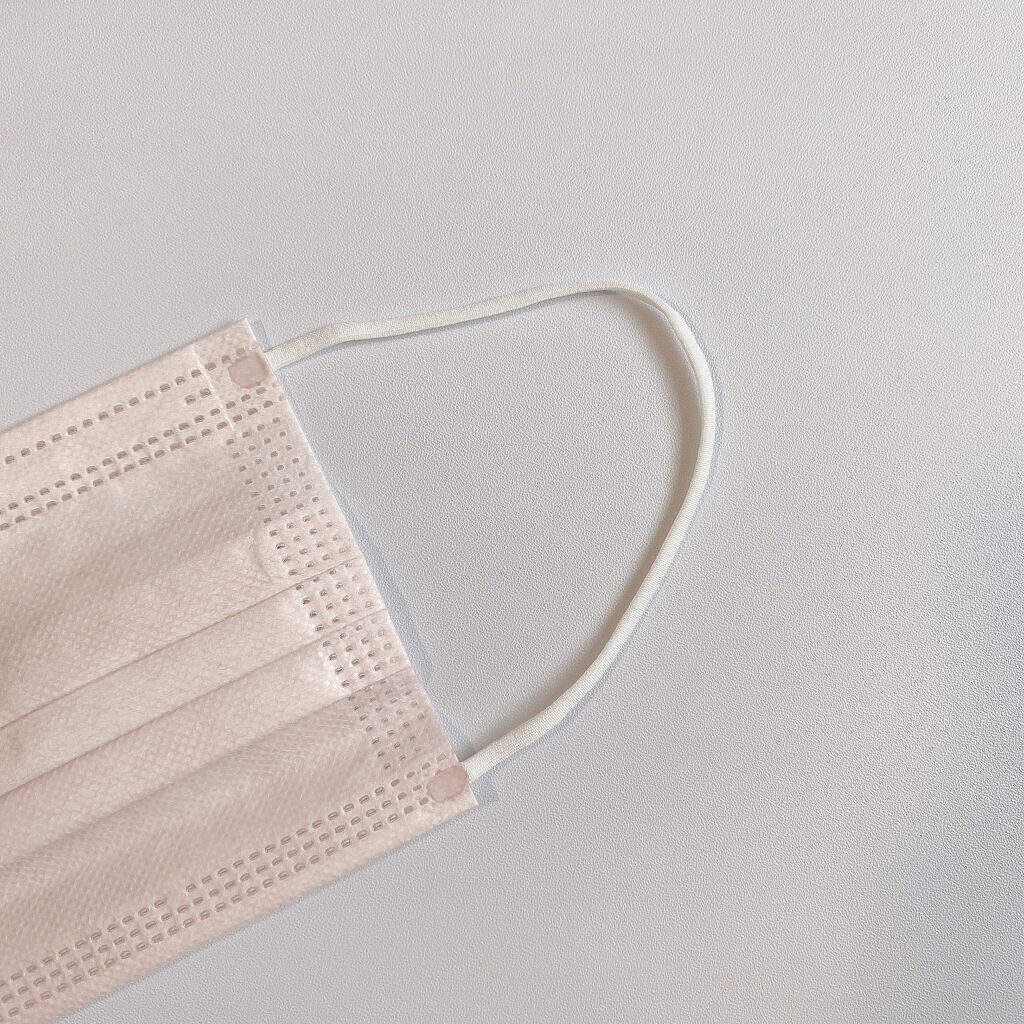 不織布マスク チークピンク/DAISO/マスクを使ったクチコミ（2枚目）