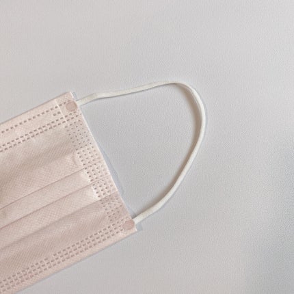 不織布マスク チークピンク/DAISO/マスクを使ったクチコミ(2枚目)