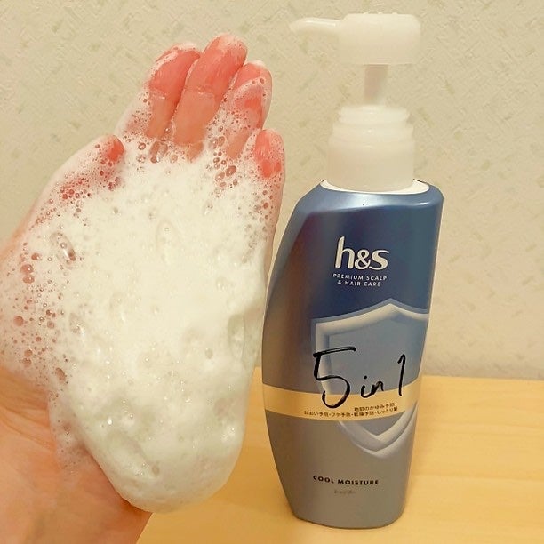 5in1クールモイスチャーシャンプー/コンディショナー/h&s/市販シャンプーを使ったクチコミ(5枚目)