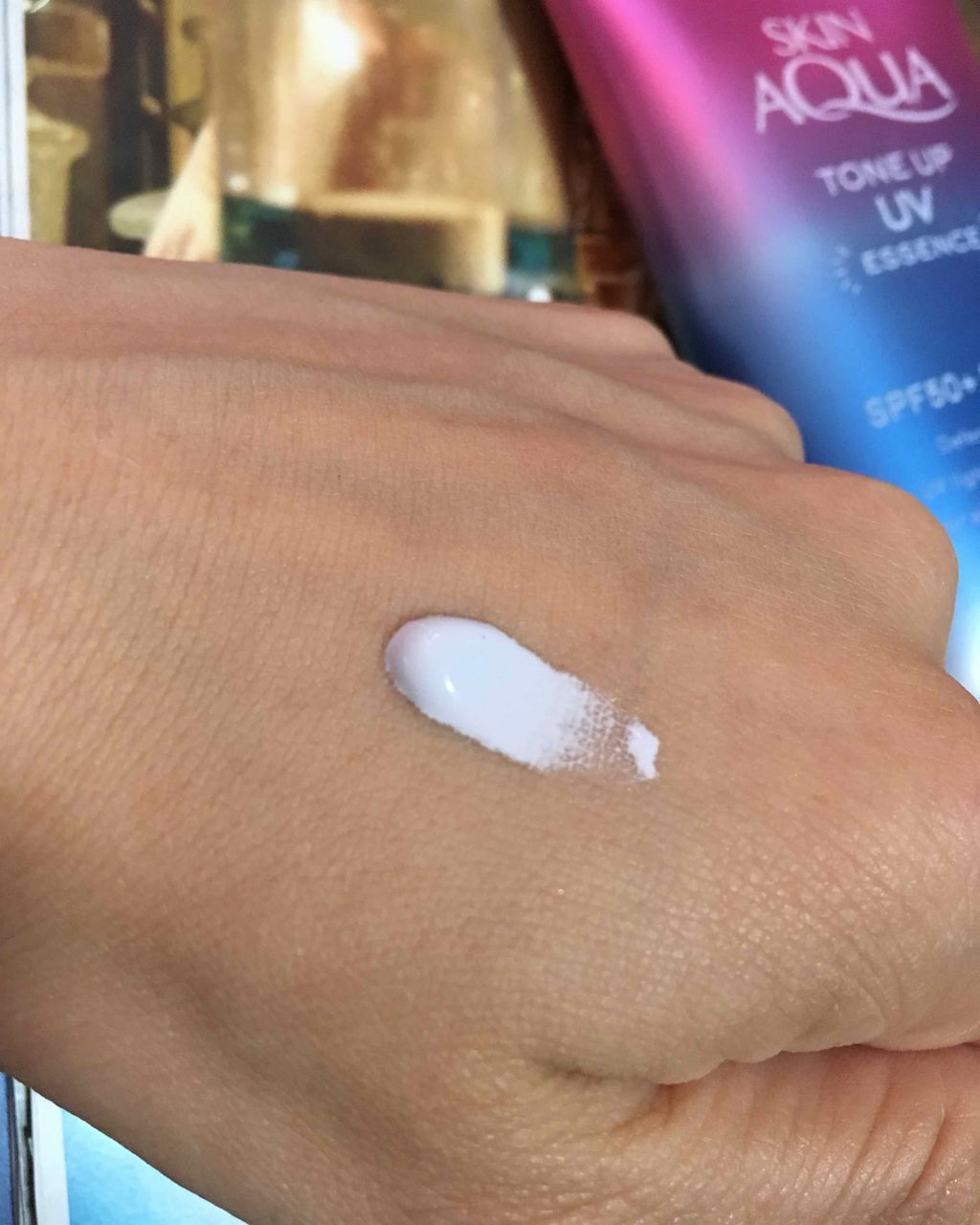 スキンアクア トーンアップUVエッセンス/スキンアクア/日焼け止めクリームを使ったクチコミ（2枚目）