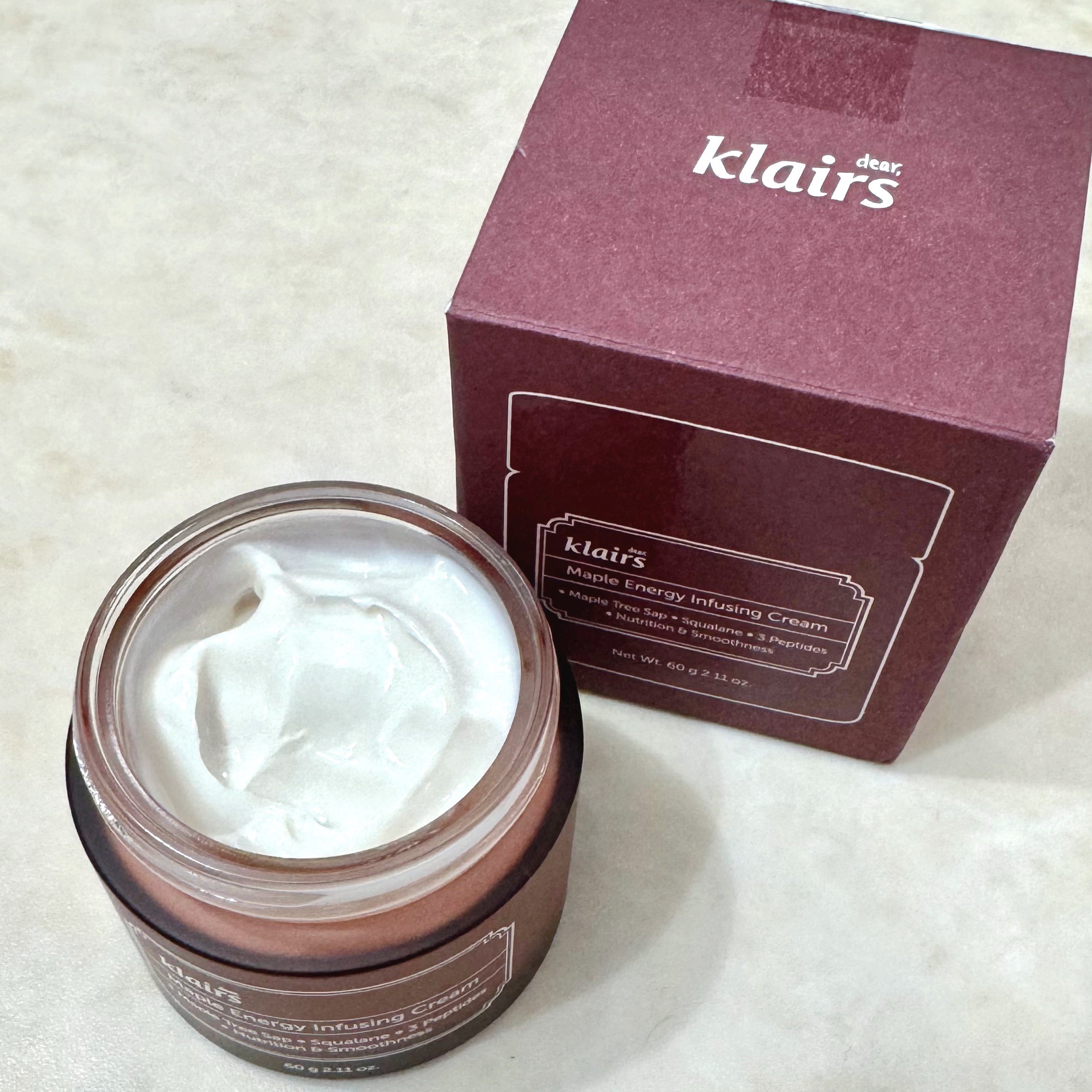 メープルエナジーインフュージングクリーム/Klairs/フェイスクリームを使ったクチコミ（1枚目）