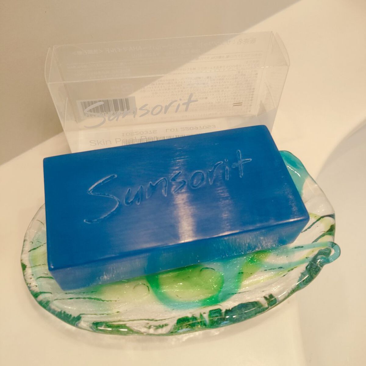 スキンピールバー AHAマイルド/サンソリット/洗顔石鹸を使ったクチコミ（1枚目）