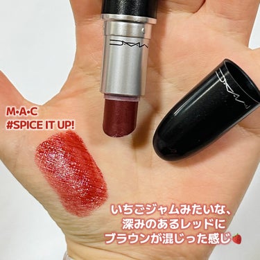 M・A・C リップスティックのクチコミ「\macの中で1番好きなカラー💖/

────────────
♡M•A•C  LIPSTIC.....」（2枚目）