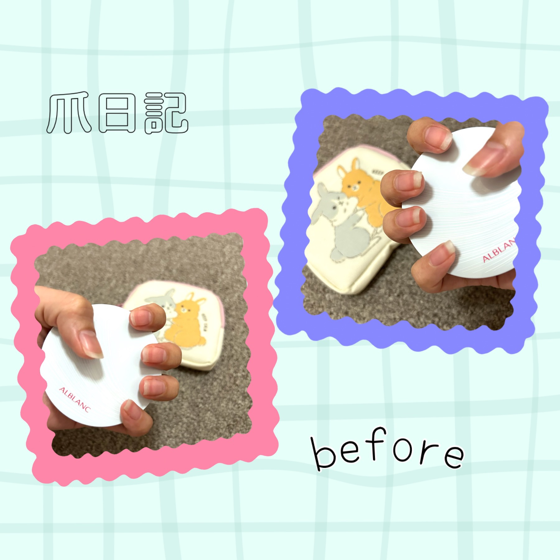 ALBLANC さらさらラスティング ルースパウダーのクチコミ「こんにちは！

こげたぱんです🍞



今回は、お久しぶりの　#爪日記　です！




★アイ.....」（1枚目）