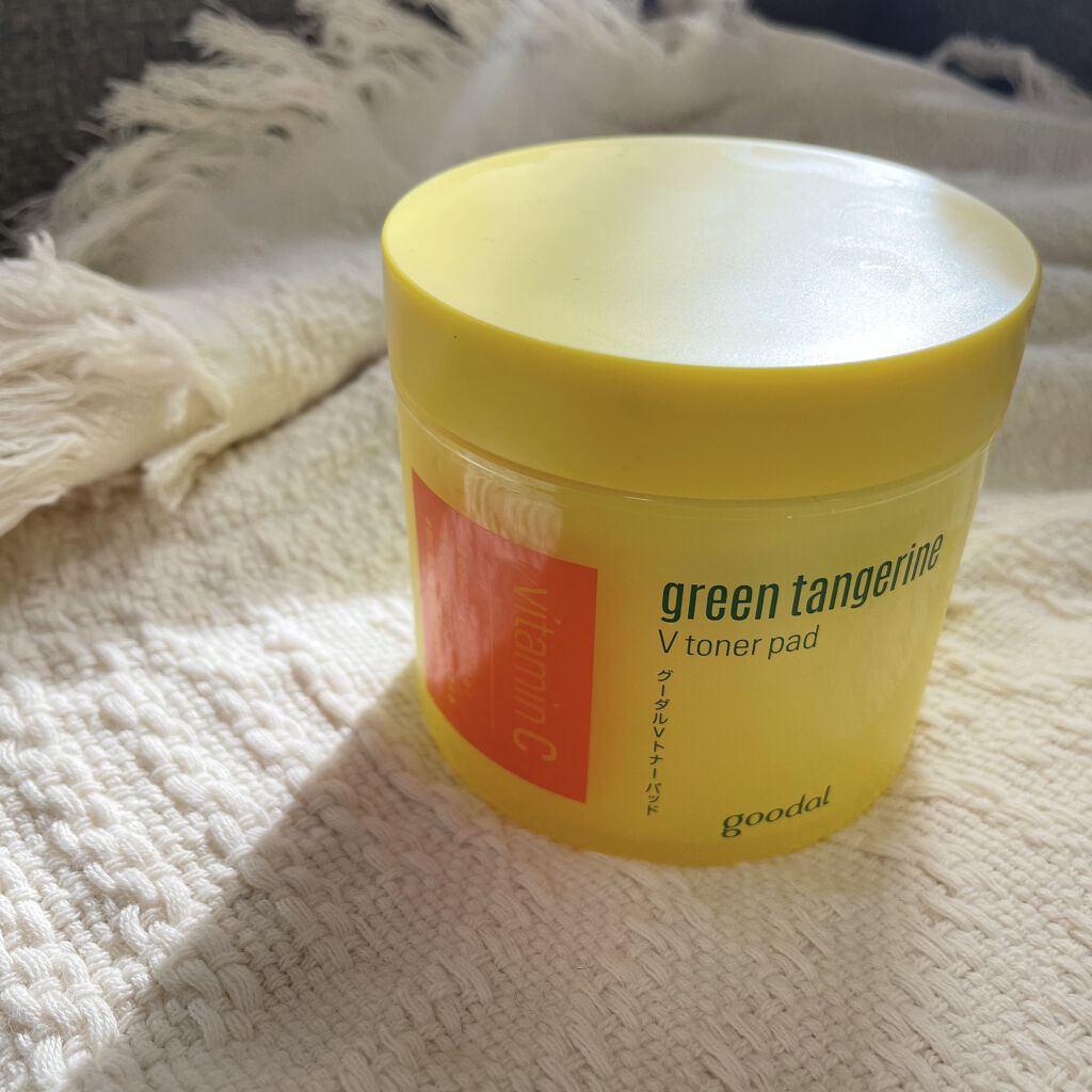 グリーンタンジェリン ビタCダークスポットケアパッド/goodal/トナーパッドを使ったクチコミ（1枚目）