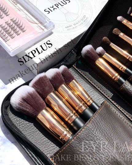 貴族のゴールド メイクブラシ11本セット 化粧ポーチ付き/SIXPLUS/メイクブラシを使ったクチコミ(1枚目)