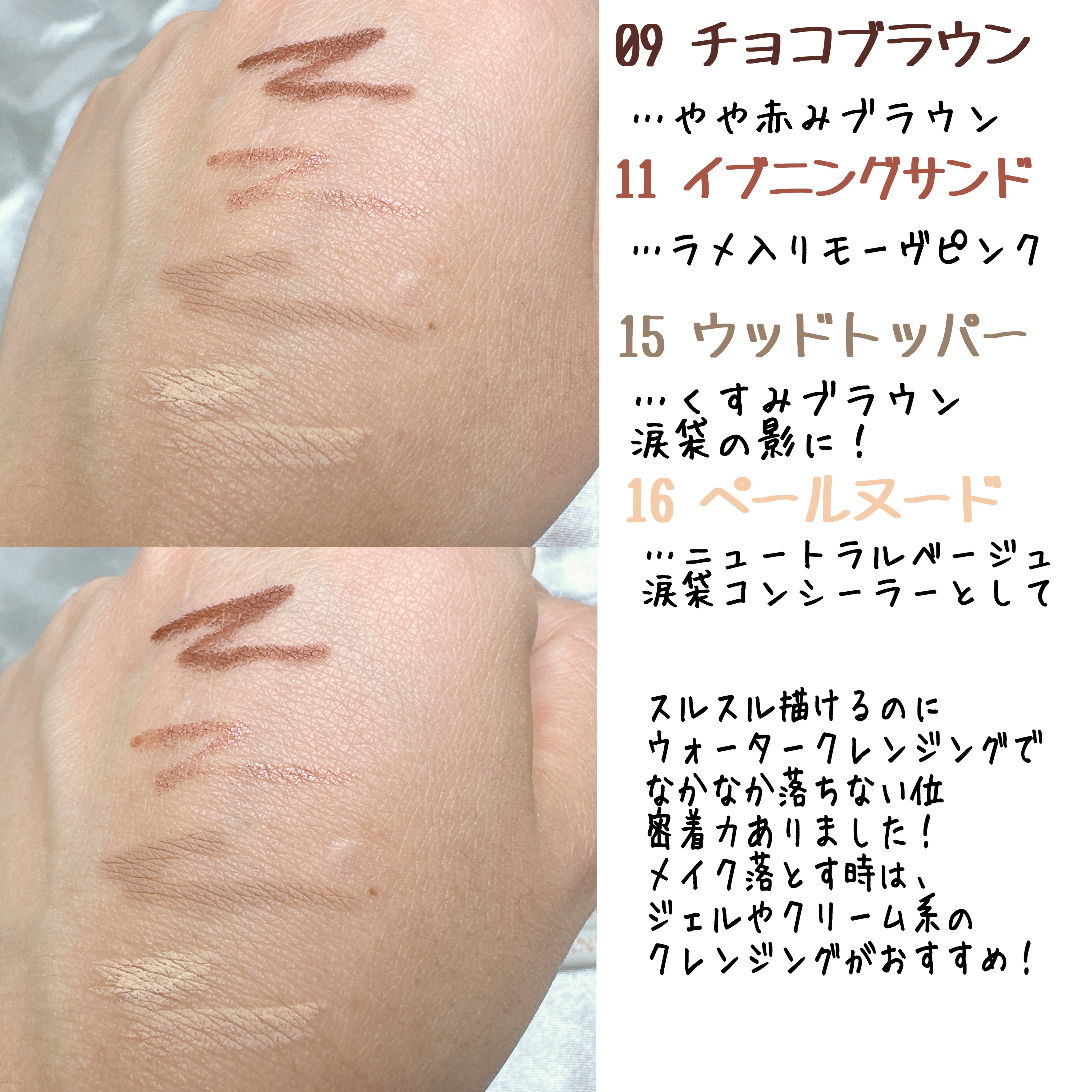 ウォータープルーフペンシルアイライナー/SISTER ANN/ペンシルアイライナーを使ったクチコミ（3枚目）