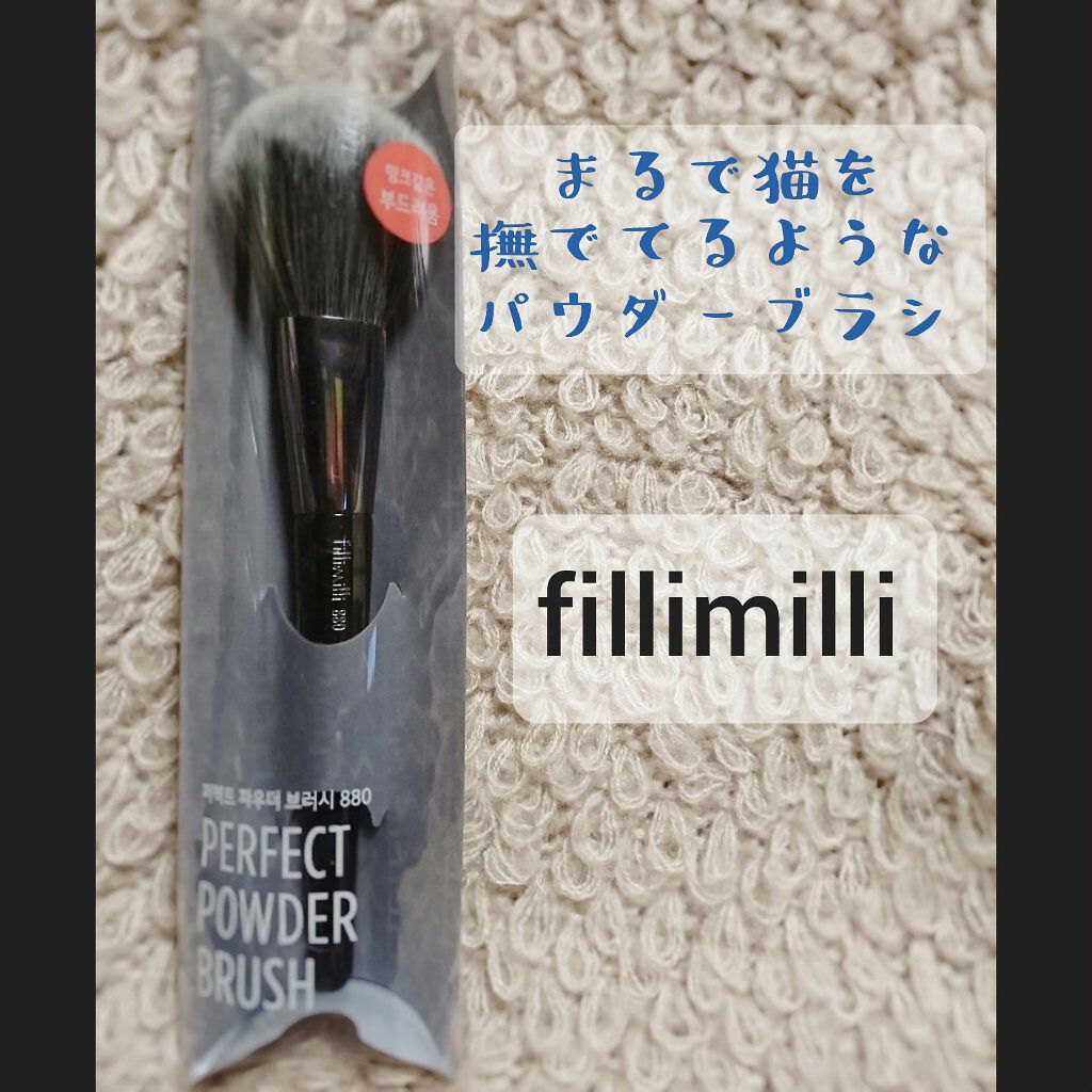 FilliMilli パーフェクトパウダーブラシ880/fillimilli/メイクブラシを使ったクチコミ(1枚目)