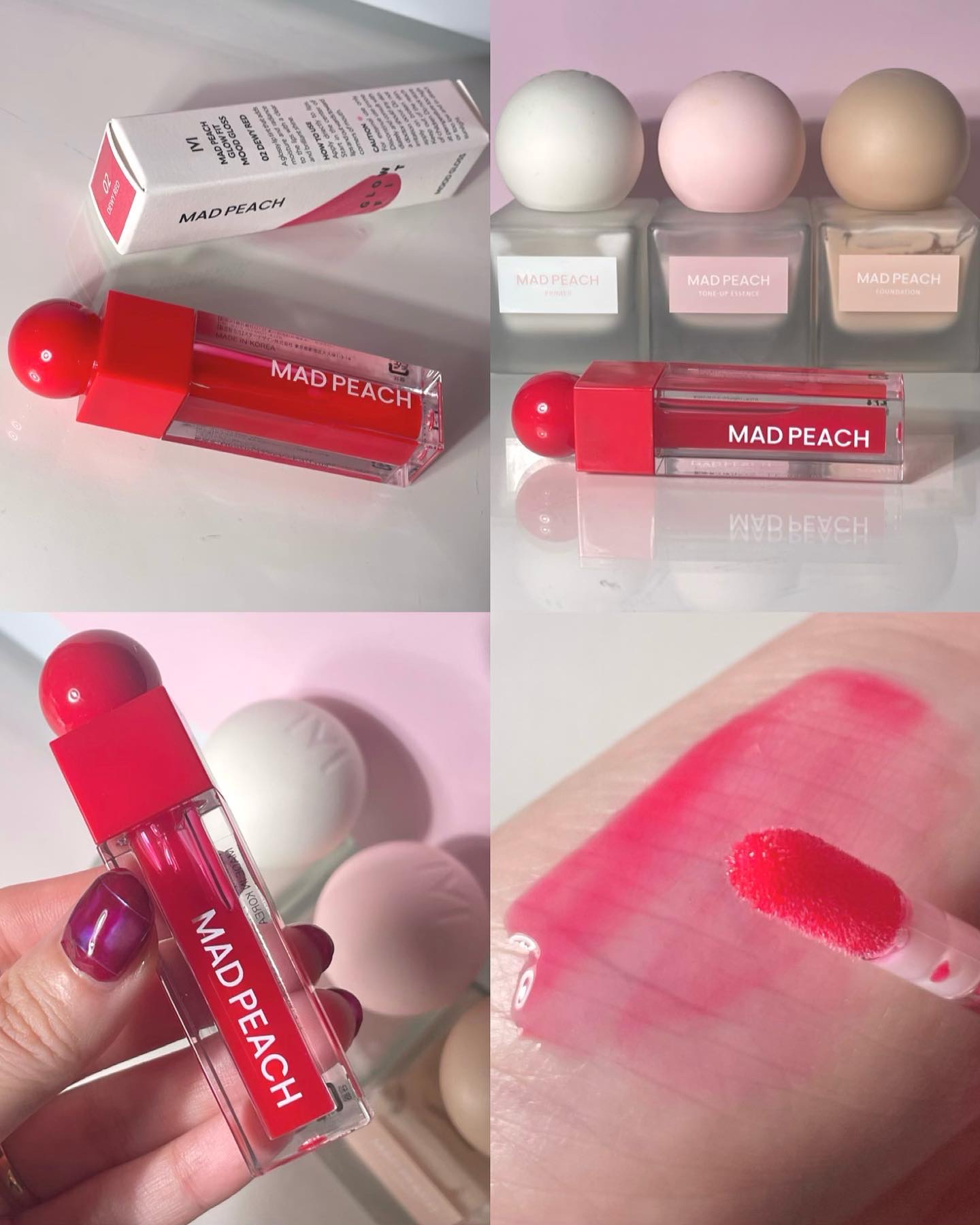 マッドピーチグロウフィットムードグロス/MAD PEACH/リップグロスを使ったクチコミ（3枚目）