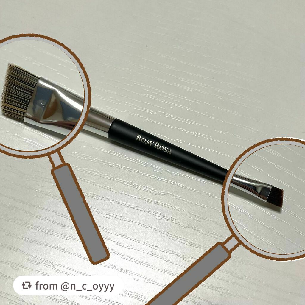 ダブルエンドアイブロウブラシ スマッジタイプ/ロージーローザ/メイクブラシを使ったクチコミ(2枚目)