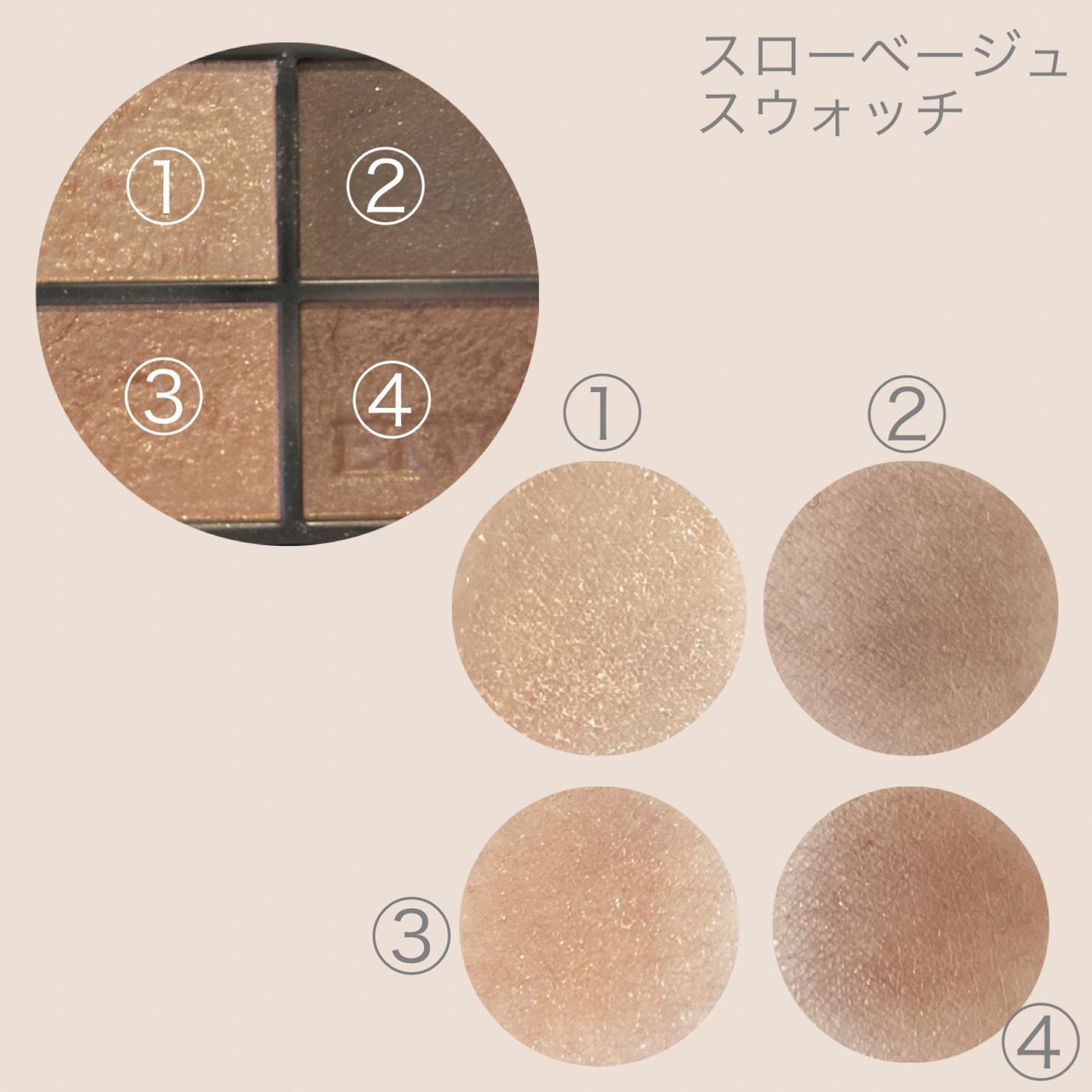 ミネラルクラッシィシャドー/エトヴォス/アイシャドウパレットを使ったクチコミ(3枚目)