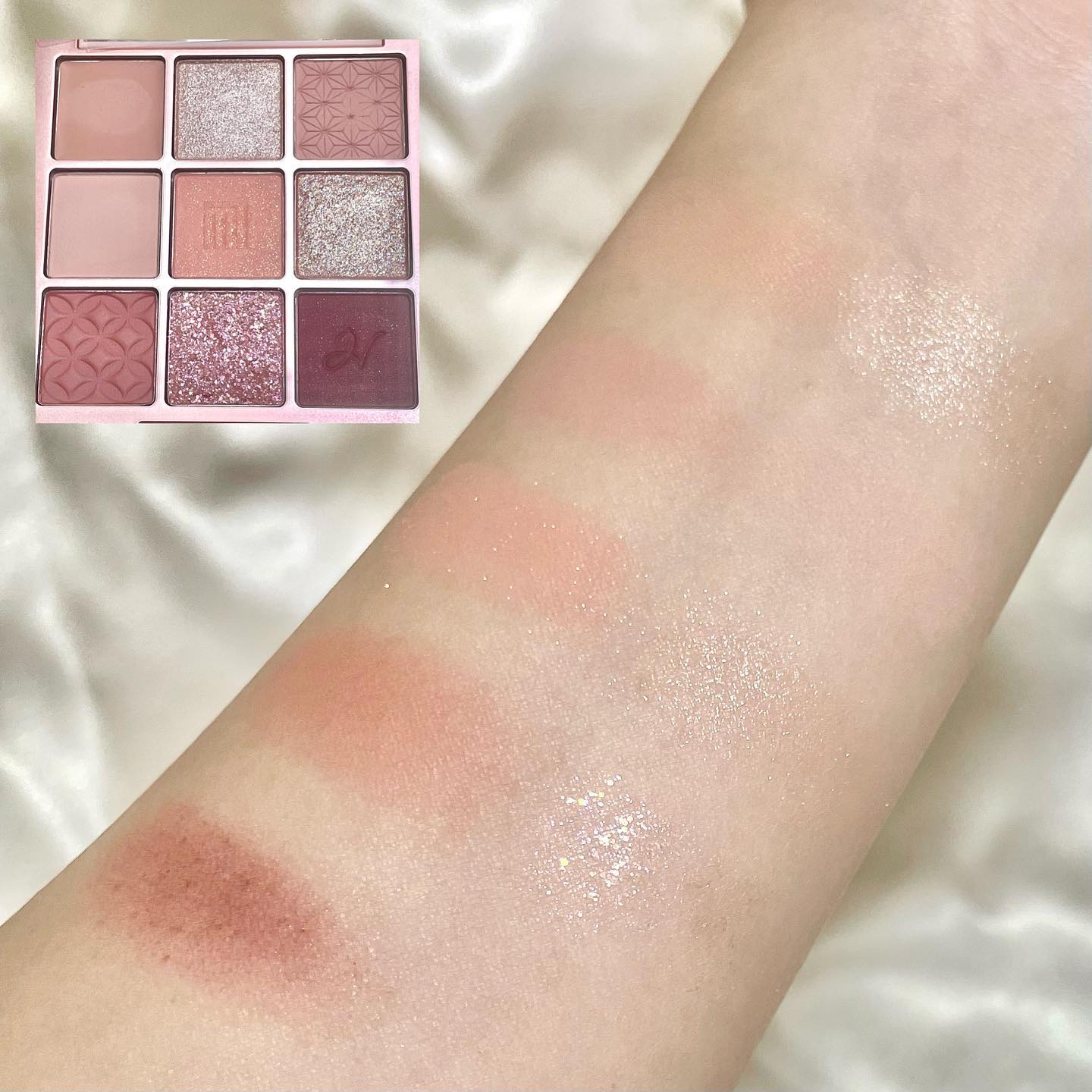 マルチアンダーアイパレット/hina cosmetics/アイシャドウパレットを使ったクチコミ（2枚目）