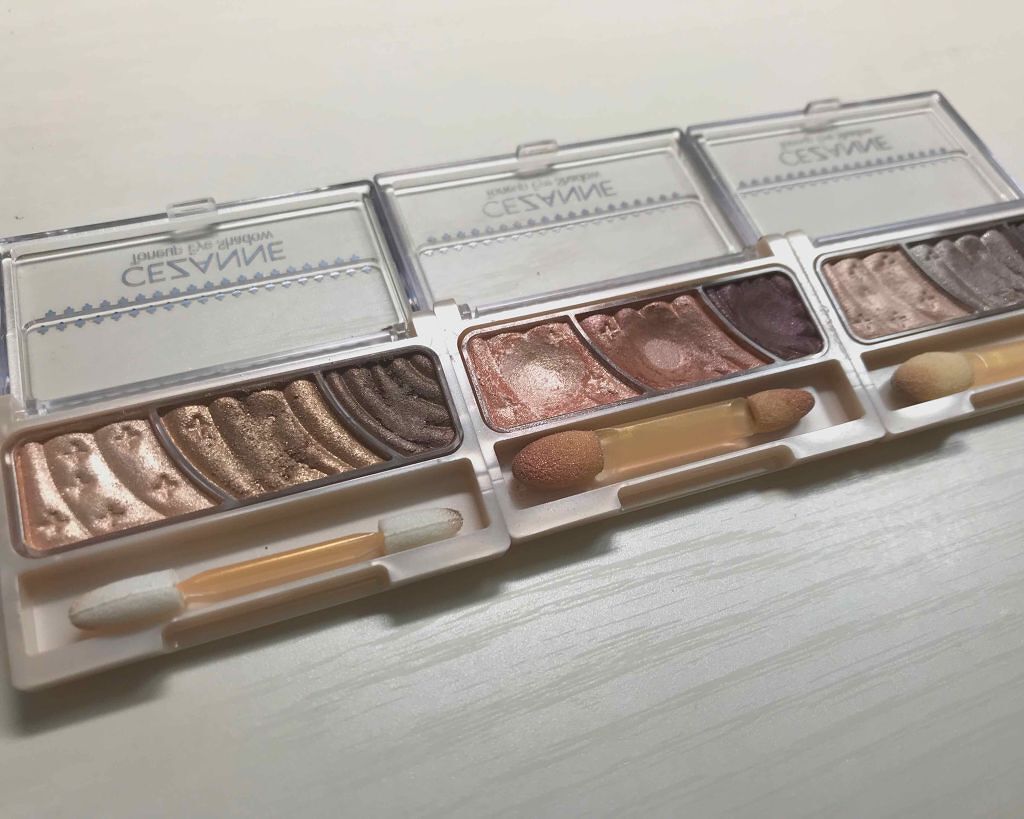 トーンアップアイシャドウ/CEZANNE/アイシャドウパレットを使ったクチコミ(1枚目)