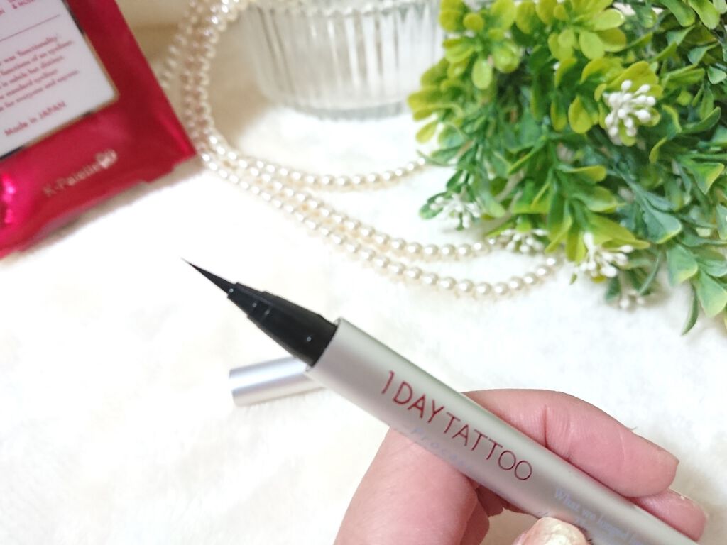 1DAY TATTOO プロキャスト ザ・アイライナー/K-パレット/リキッドアイライナーを使ったクチコミ（2枚目）