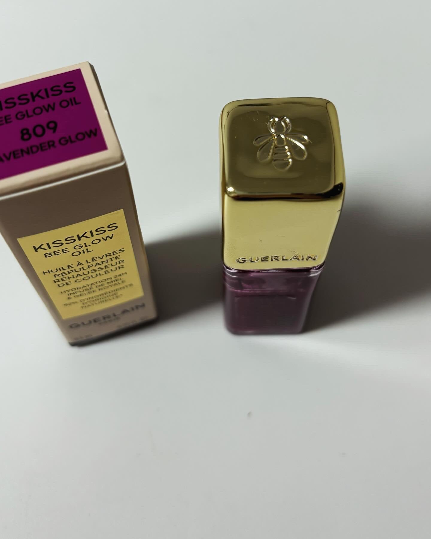 キスキス ビー グロウ オイル 809 ラベンダー グロウ/GUERLAIN/リップグロスを使ったクチコミ（2枚目）