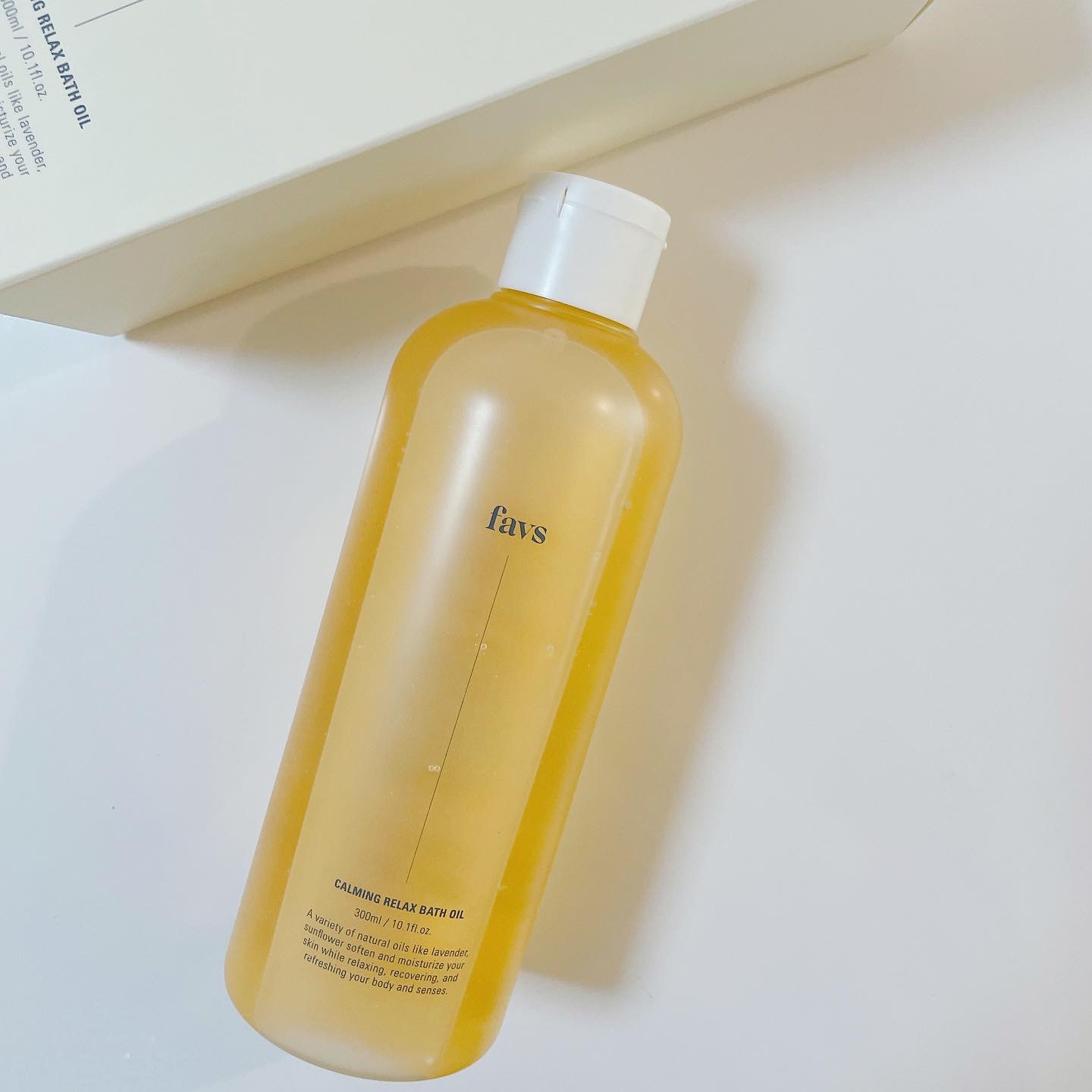 カーミングリラックスバスオイル/favs/保湿系入浴剤を使ったクチコミ（2枚目）