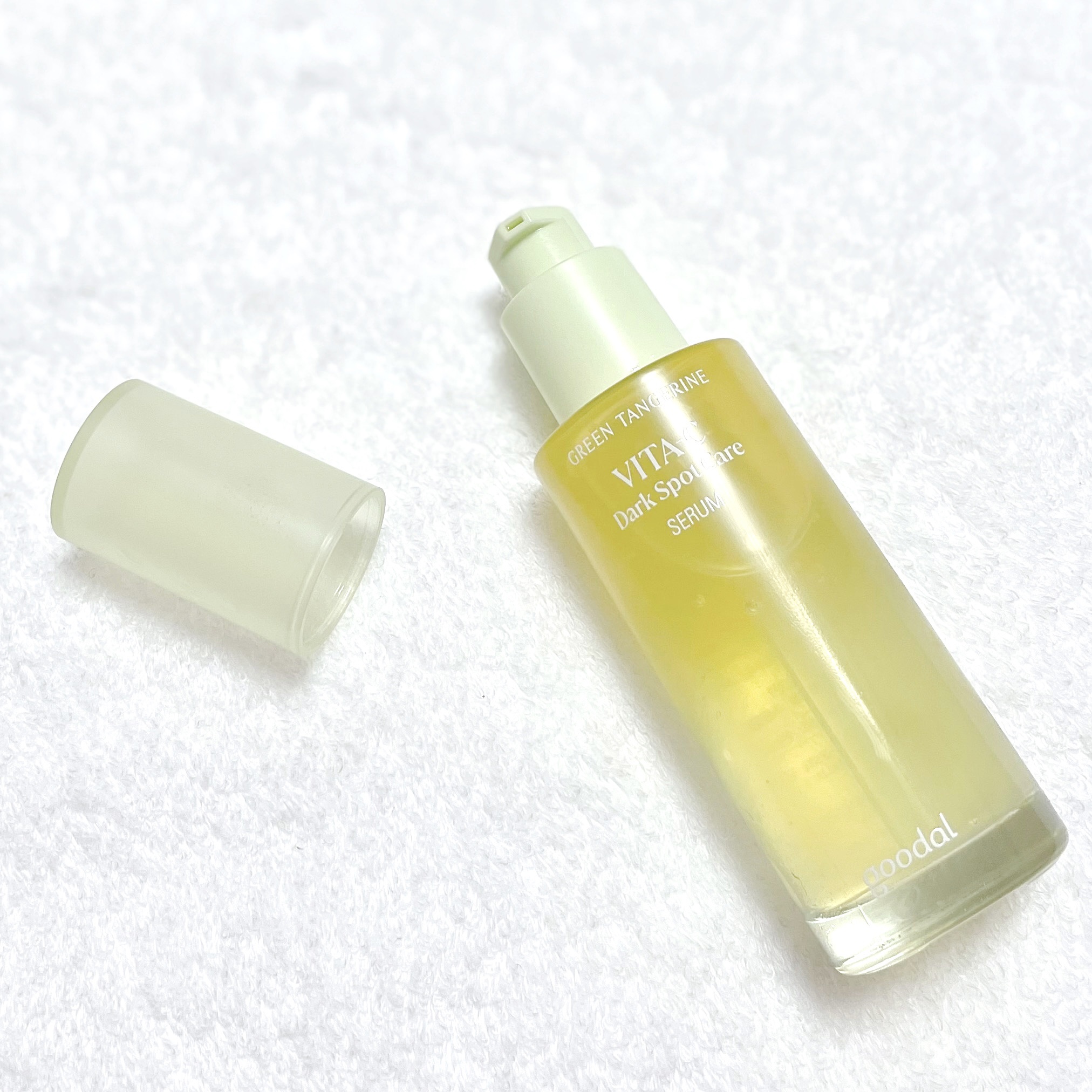 グリーンタンジェリン ビタC ダークスポットケアセラム/goodal/美容液を使ったクチコミ（3枚目）