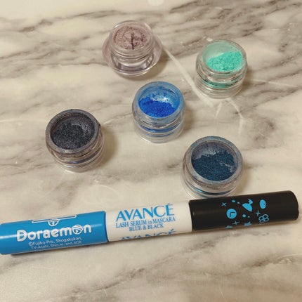 ラッシュセラムインマスカラ ドラえもん ブラック&ブルー/アヴァンセ/マスカラの画像