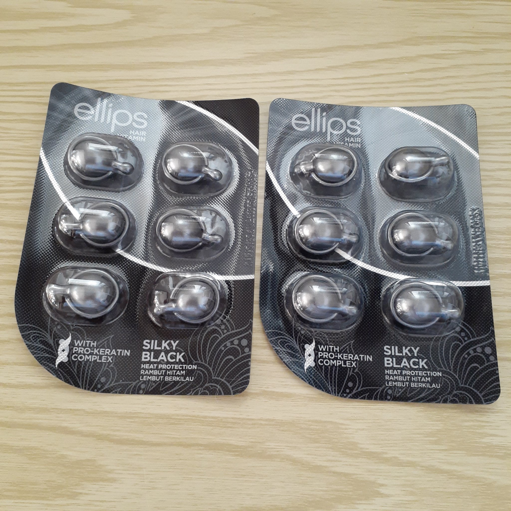 プロケラチン シルキーブラック/ellips/ヘアオイルを使ったクチコミ（2枚目）