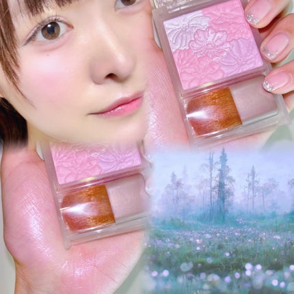 グロウフルールチークス(ブレンドタイプ)/キャンメイク/パウダーチークを使ったクチコミ(5枚目)