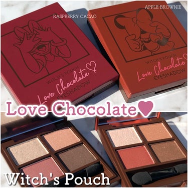 Love Chocolate アイシャドウ 01 アップルブラウニー/Witch's Pouch/アイシャドウパレットを使ったクチコミ（1枚目）