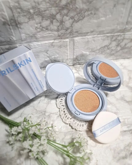 グロー マットクッション/APRILSKIN/クッションファンデーションを使ったクチコミ(5枚目)