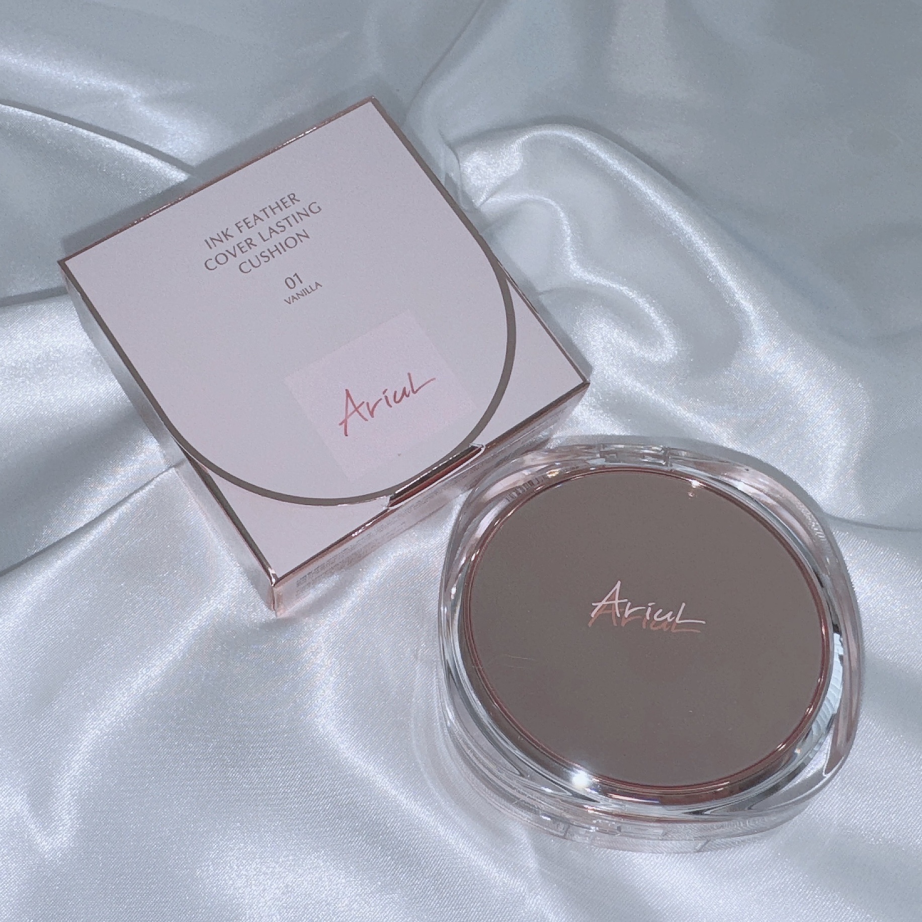 アリウル インクフェザーカバーラスティングクッション/Ariul/クッションファンデーションを使ったクチコミ（2枚目）