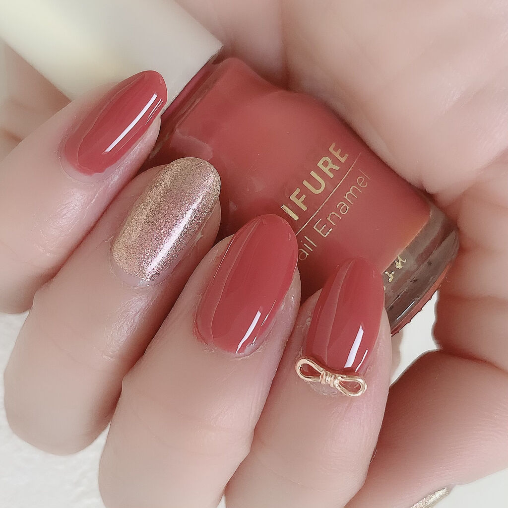 ネイル エナメル/ちふれ/マニキュアを使ったクチコミ（2枚目）