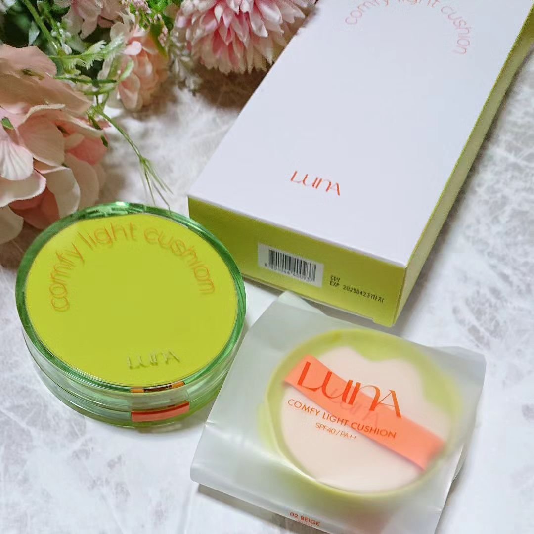 コンフィーライトクッション/LUNA/クッションファンデーションを使ったクチコミ（2枚目）