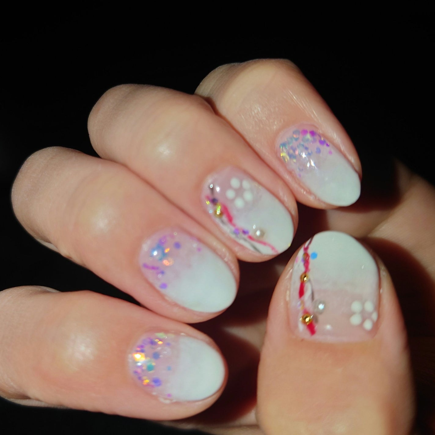 ジェルネイル(ライト対応)/セリア/ジェルネイルを使ったクチコミ(2枚目)