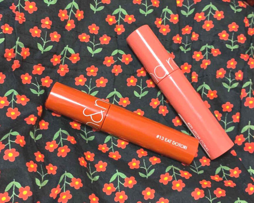 ジューシーラスティングティント/rom&nd/リップティントを使ったクチコミ（1枚目）