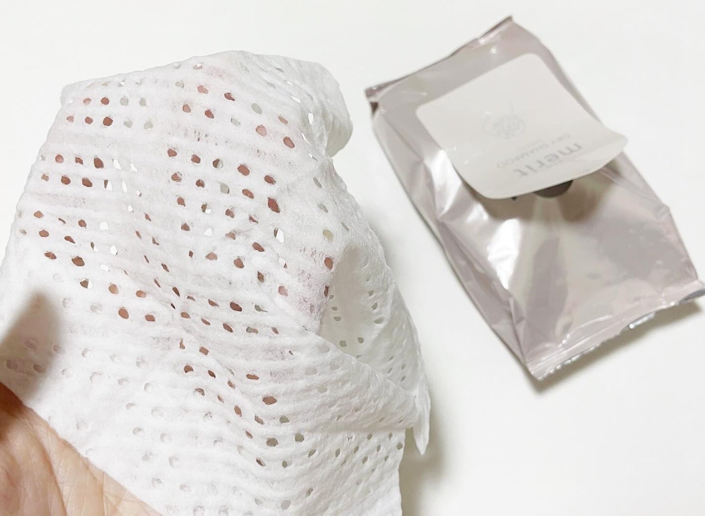 メリット ドライシャンプーシート すっきり爽快タイプ/メリット/ドライシャンプーを使ったクチコミ(3枚目)