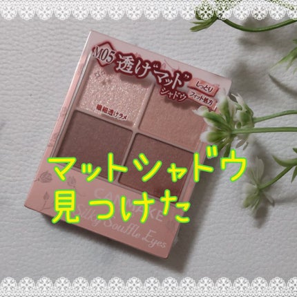 シルキースフレアイズ(マットタイプ)/キャンメイク/アイシャドウパレットを使ったクチコミ(1枚目)