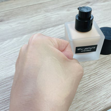(旧)アンリミテッド ラスティング フルイド/shu uemura/リキッドファンデーションを使ったクチコミ(2枚目)