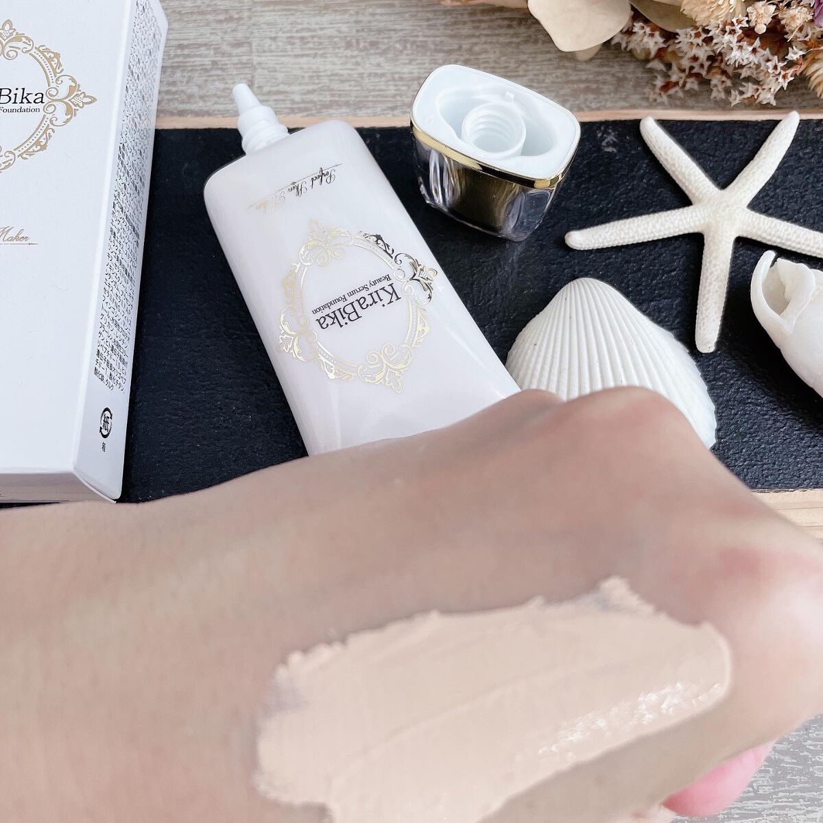 きらびか ビューティーセラムファンデーション/KiraBika/リキッドファンデーションを使ったクチコミ(3枚目)