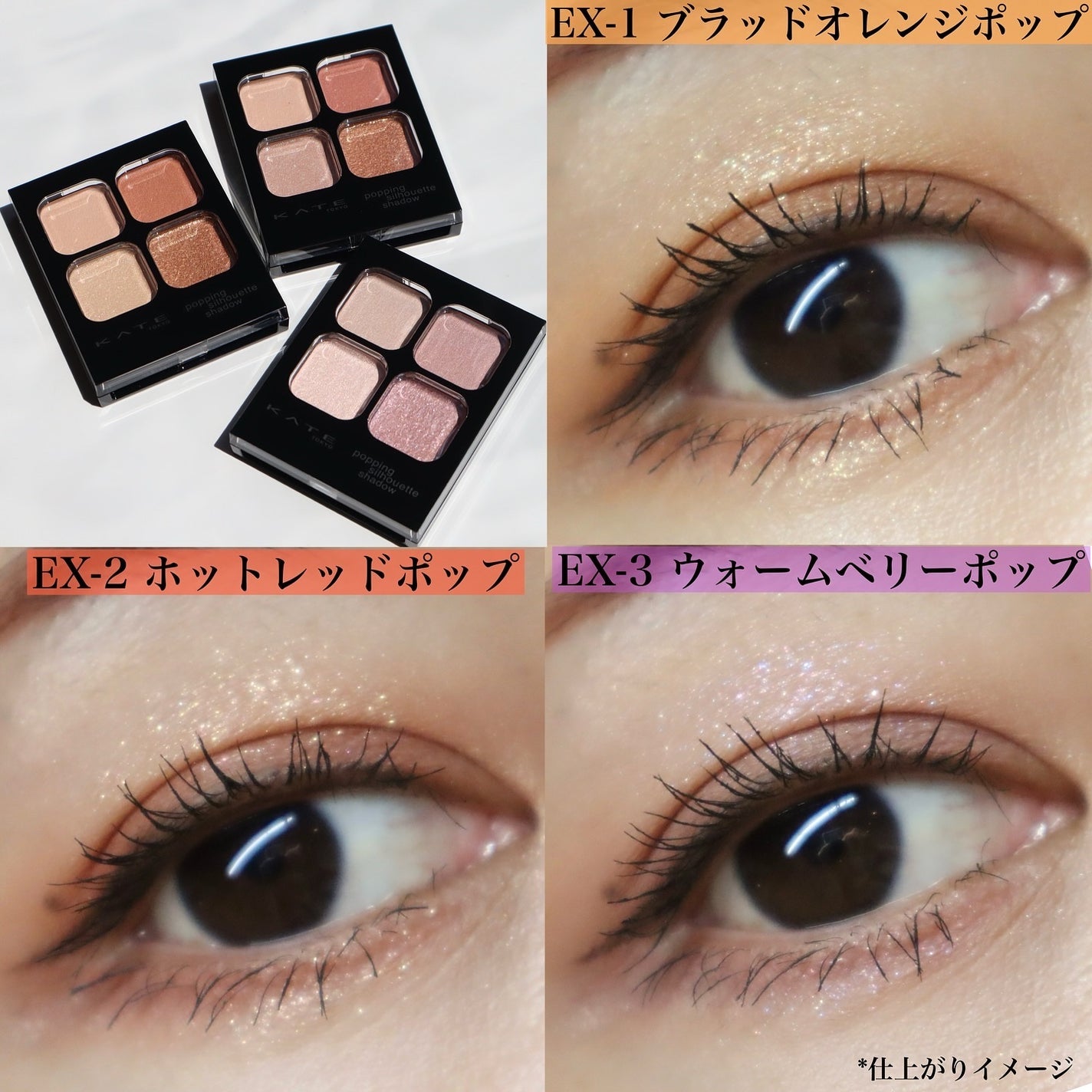 ケイト ポッピングシルエットシャドウ/KATE/アイシャドウパレットを使ったクチコミ(4枚目)